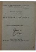 O błędach językowych,1921r.