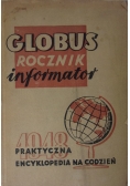 Globus rocznik informator, praktyczna encyklopedia na codzień, 1948 r.