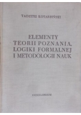 Elementy Teorii Poznania  Logiki