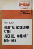 Polityka wschodnia rządu Wielkiej Koalicji 1966 1969
