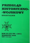Przegląd historyczno wojskowy Rok IX Nr 1