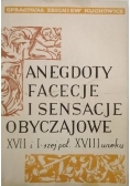 Anegdoty facecje i sensacje obyczajowe