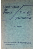 Lombriciens de France Ecologie et Systematique