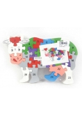 Puzzle drewniane krówka