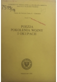 Poezja pokolenia wojny i okupacji