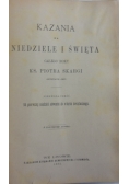 Kazania roczne odświętne, 1884 r.