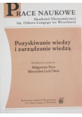 Pozyskiwanie wiedzy i zarządzanie wiedzą