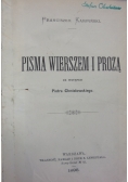 Pisma wierszem i prozą, 1896 r.