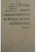 Dzieje miast i mieszczaństwa w Polsce przedrozbiorowej