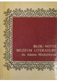 Blok Notes Muzeum Literatury im Adama Mickiewicza nr 9