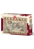 Puzzle 1000 Antyczna mapa Świata