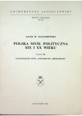 Polska myśl polityczna XIX i XX wieku Część III