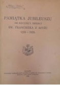 Pamiątka Jubileuszu 700 rocznicy śmierci Św Franciszka z Asyżu, 1928 r.