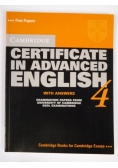 Cambridge Certificate in Advanced English 4 Student's Book with Answers