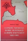 Ludność niemiecka wobec rusyfikacji Guberni Bałtyckich 1882 - 1905