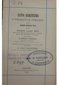 Złota książeczka o praktyce pokory, 1895 r.