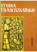 Studia franciszkańskie, Tom I