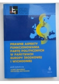 Prawne aspekty funkcjonowania partii politycznych w państwach Europy Środkowej i Wschodniej