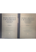 Dokumenty i materiały z przedednia drugiej wojny światowej 2 tomy 1949 r.