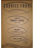Album of twenty songs