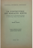 La Controverse des Mariages Mixtes