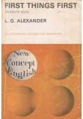 First Things First. Students Book