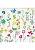 Karnet kwadrat z kopertą Floral Pattern