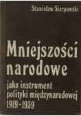 Mniejszości narodowe jako instrument polityki międzynarodowej 1919-1939