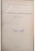Geometria różniczkowa część 1