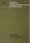 Z filozofii św. Augustyna i św. Bonawentury