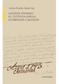 Łacińskie epigramy ks. Gotfryda Karola Eichbergera z Bojszów