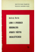 Lenin o sposobach doskonalenia aparatu państwa socjalistycznego