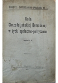 Rola Chrześcijańskiej Demokracji w życiu społeczno politycznym 1921 r.