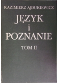 Język i poznanie, tom II