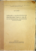 Sprawa konstytucji ekonomicznej z 1791r