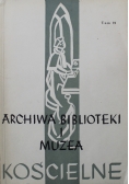 Archiwa biblioteki i muzea kościelne tom 21