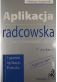 Aplikacja radcowska. Pytania, odpowiedzi, tabele.