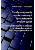 Zasady opracowania tekstów naukowych i prezentowania wyników badań