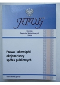 Prawa i obowiązki akcjonariuszy spółek publicznych