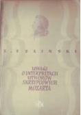 Uwagi o interpretacji utworów skrzypcowych Mozarta