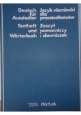 Język niemiecki dla przesiedleńców, zeszyt pomocniczy i słowniczek