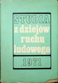 Studia z dziejów ruchu ludowego 1971
