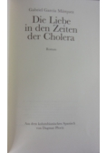 Die Liebe in den Zeiten der Cholera