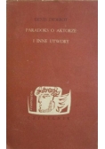 Paradoks o aktorze i inne utwory