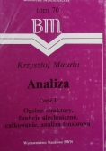 Analiza część II