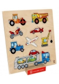 Puzzle z uchwytami - Pojazdy