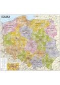 Polska mapa administracyjno-samochodowa 1:570 000 listwa