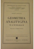 Geometria analityczna w n wymiarach, 1950 r.