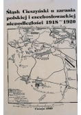 Śląsk Cieszyński u zarania polskiej i czechosłowackiej niepodległości 1918 - 1020