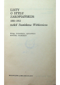 Listy o stylu zakopiańskim 1892-1912